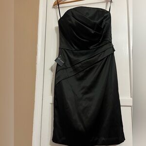 White House Black Market Black Strapless Dress BNWT Size 8